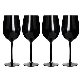 Foto 1 | Set De 4 Copas De Vino Negro Mate 500 Ml
