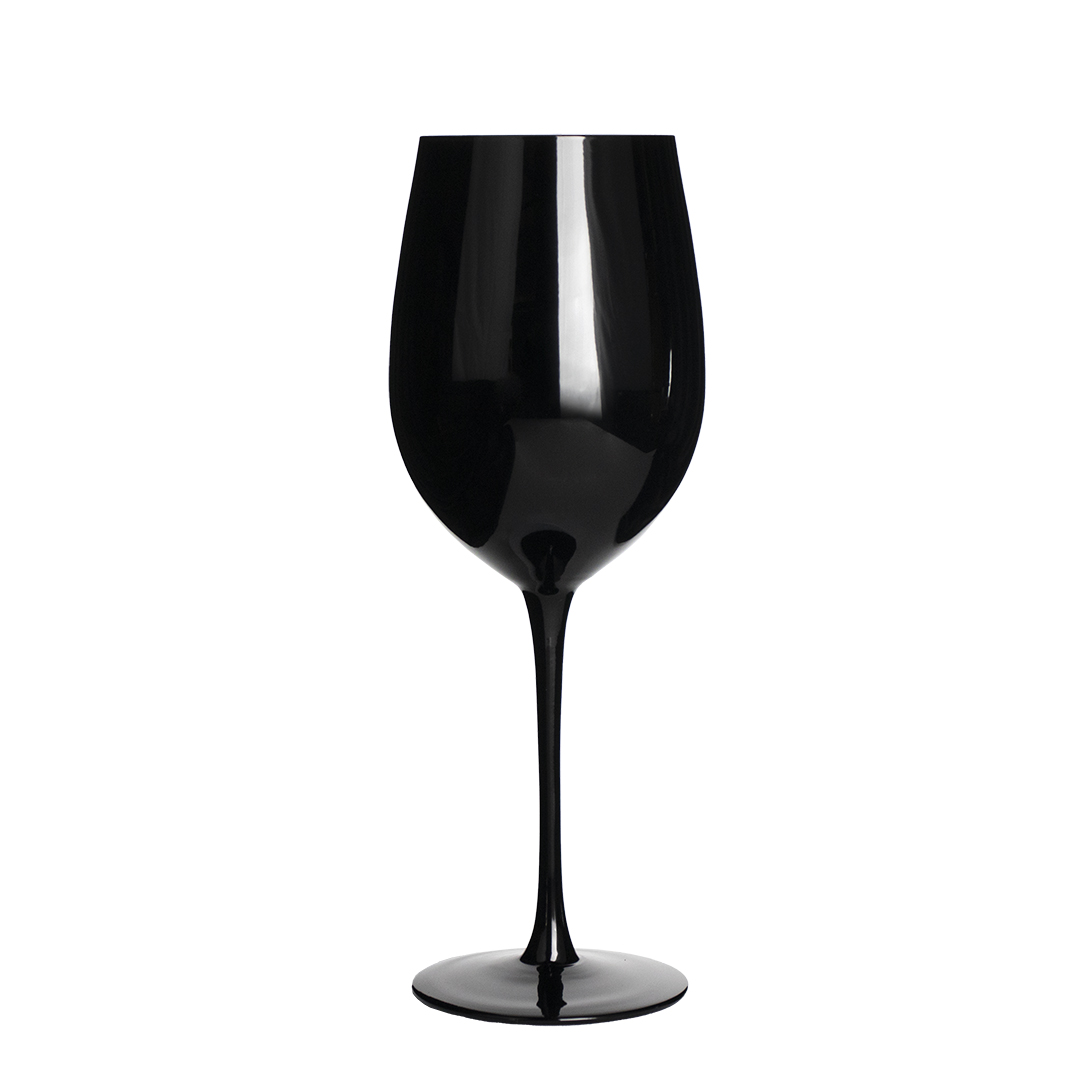 Foto 3 pulgar | Set De 4 Copas De Vino Negro Mate 500 Ml