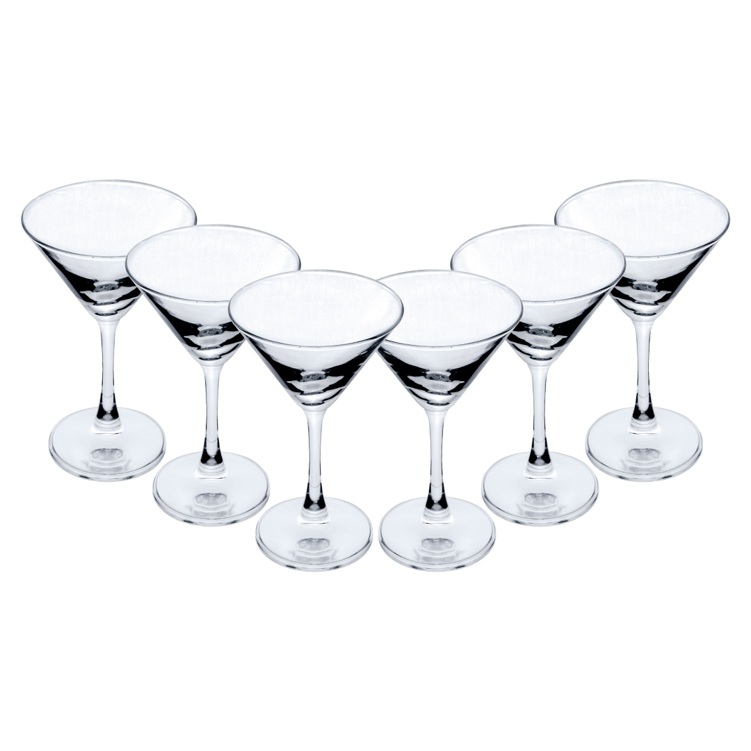 Foto 2 pulgar | Set De 6 Copas De Cristal Para Martini - 190ml