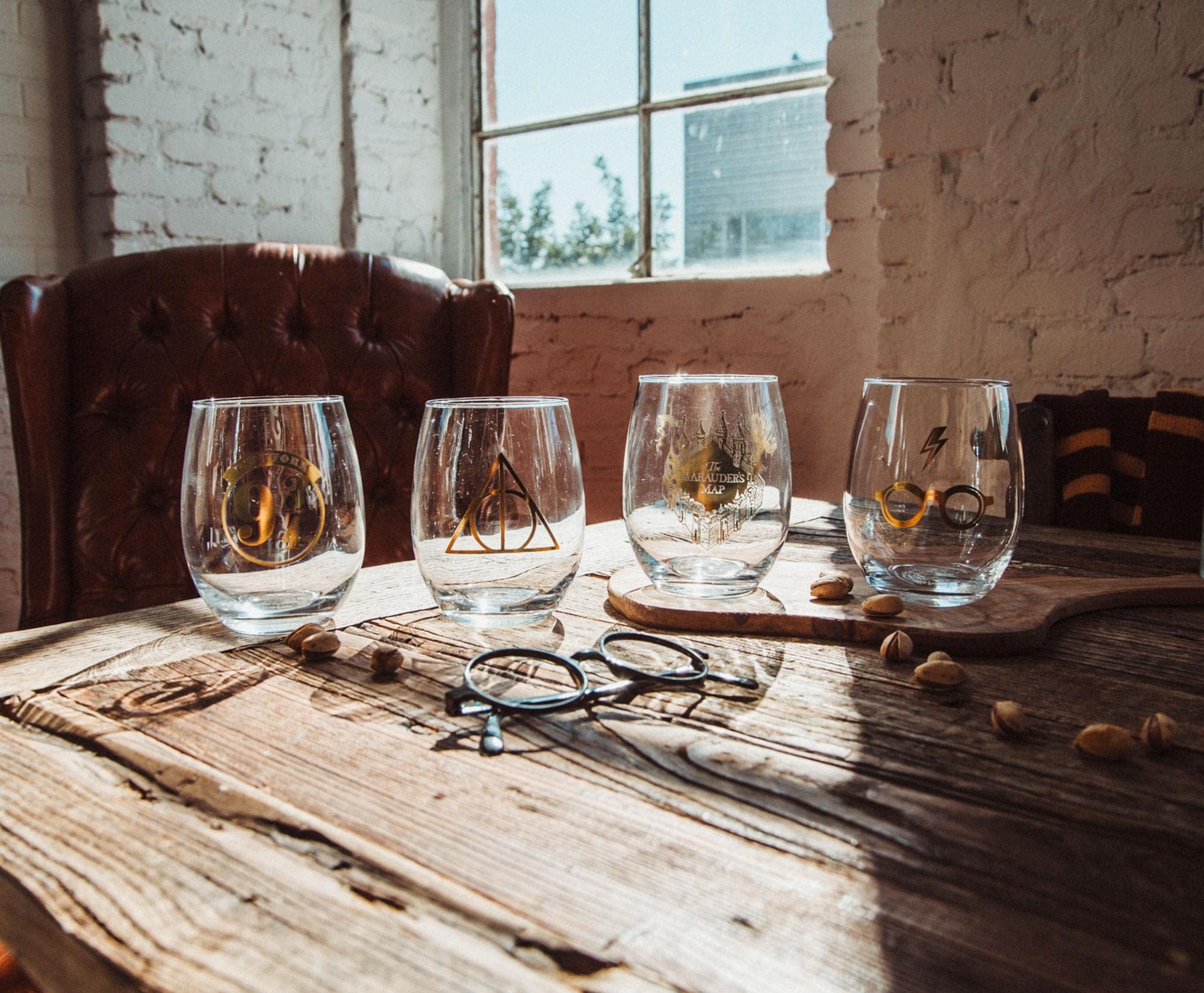 Foto 4 pulgar | Copas De Vino Sin Tallo Toynk, Iconos De Harry Potter, 600 Ml, Juego De 4 - Venta Internacional.