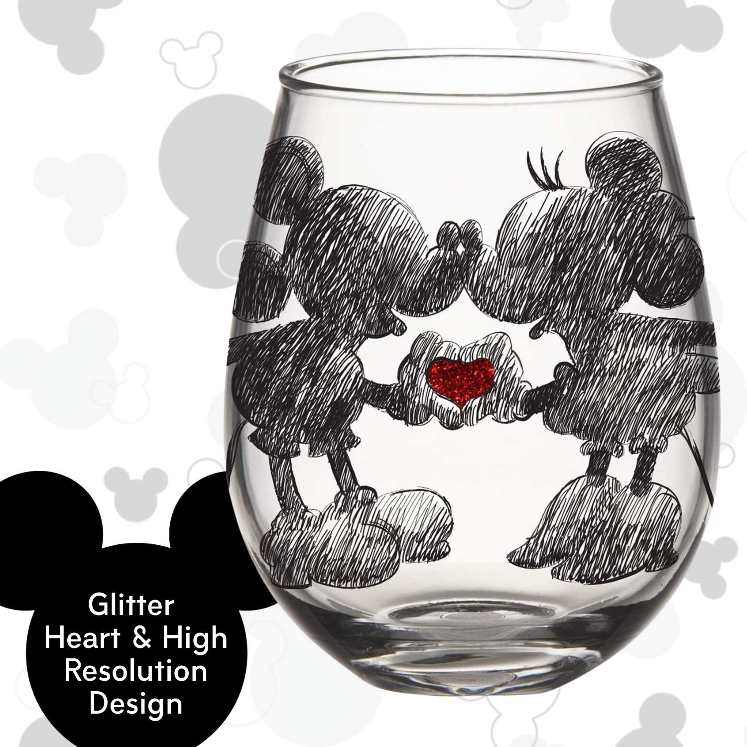 Foto 4 pulgar | Copa De Vino Sin Tallo Silver Buffalo Disney Mickey, 20 Ml - Venta Internacional.