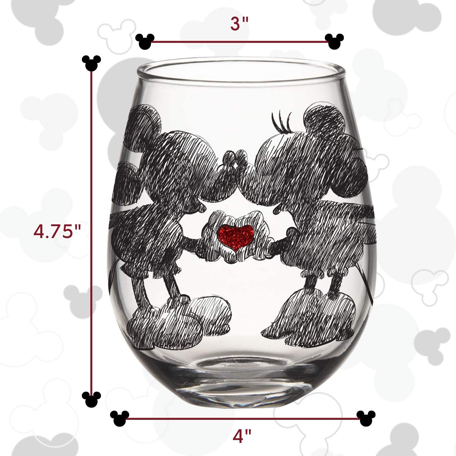 Foto 6 pulgar | Copa De Vino Sin Tallo Silver Buffalo Disney Mickey, 20 Ml - Venta Internacional.