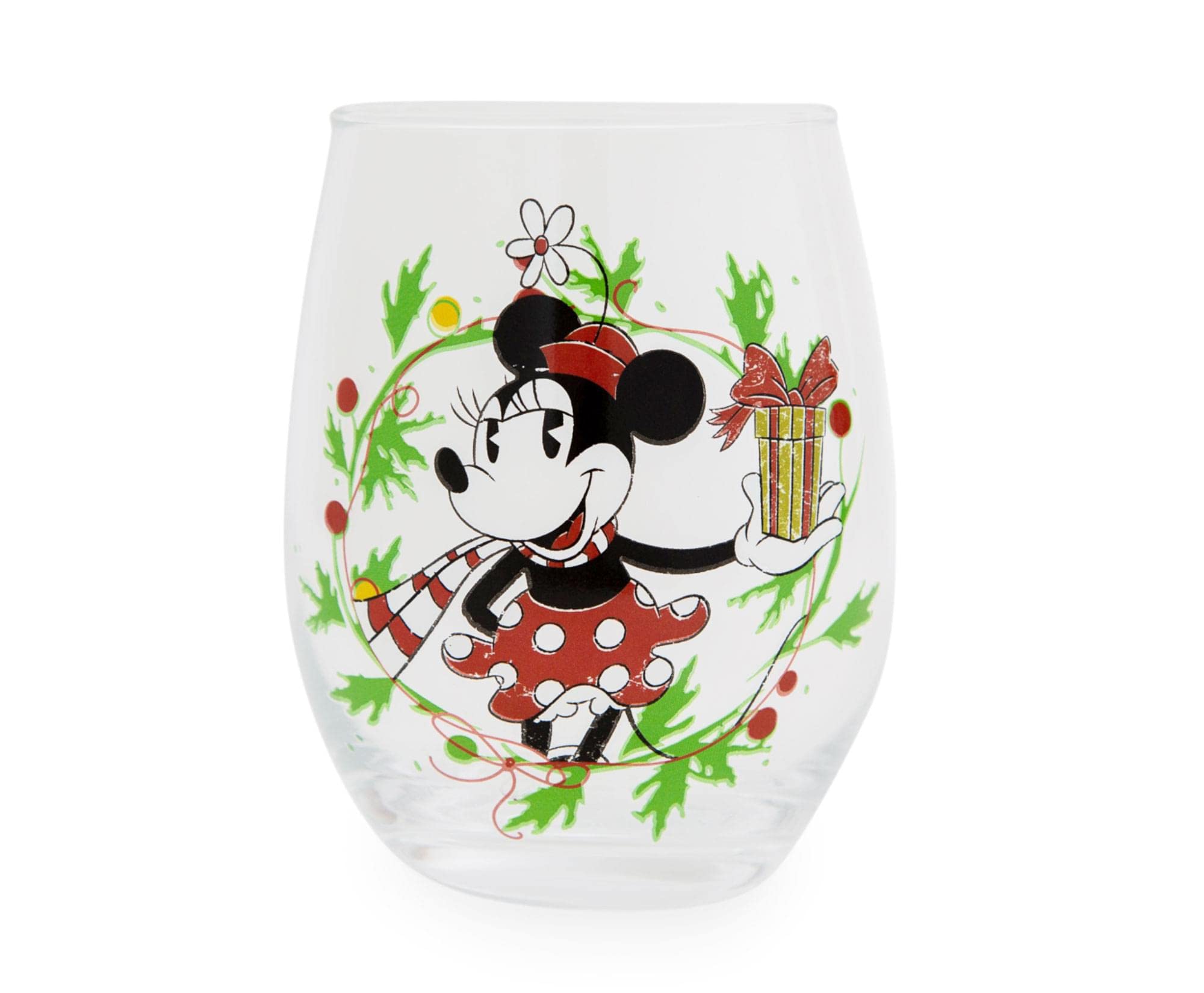 Foto 2 pulgar | Copa De Vino Sin Tallo Disney Minnie Mouse Christmas 600 Ml - Venta Internacional.