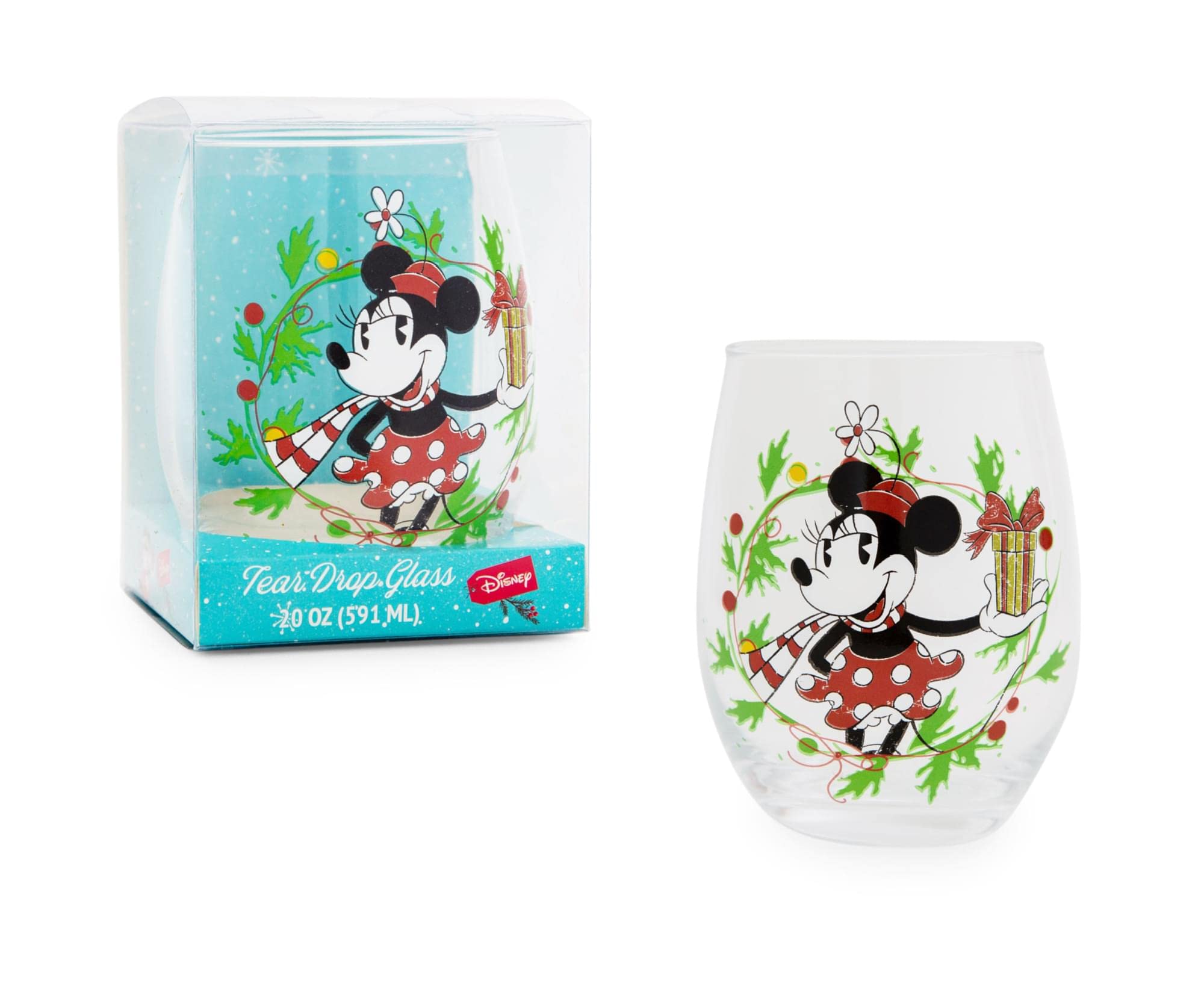 Foto 3 pulgar | Copa De Vino Sin Tallo Disney Minnie Mouse Christmas 600 Ml - Venta Internacional.