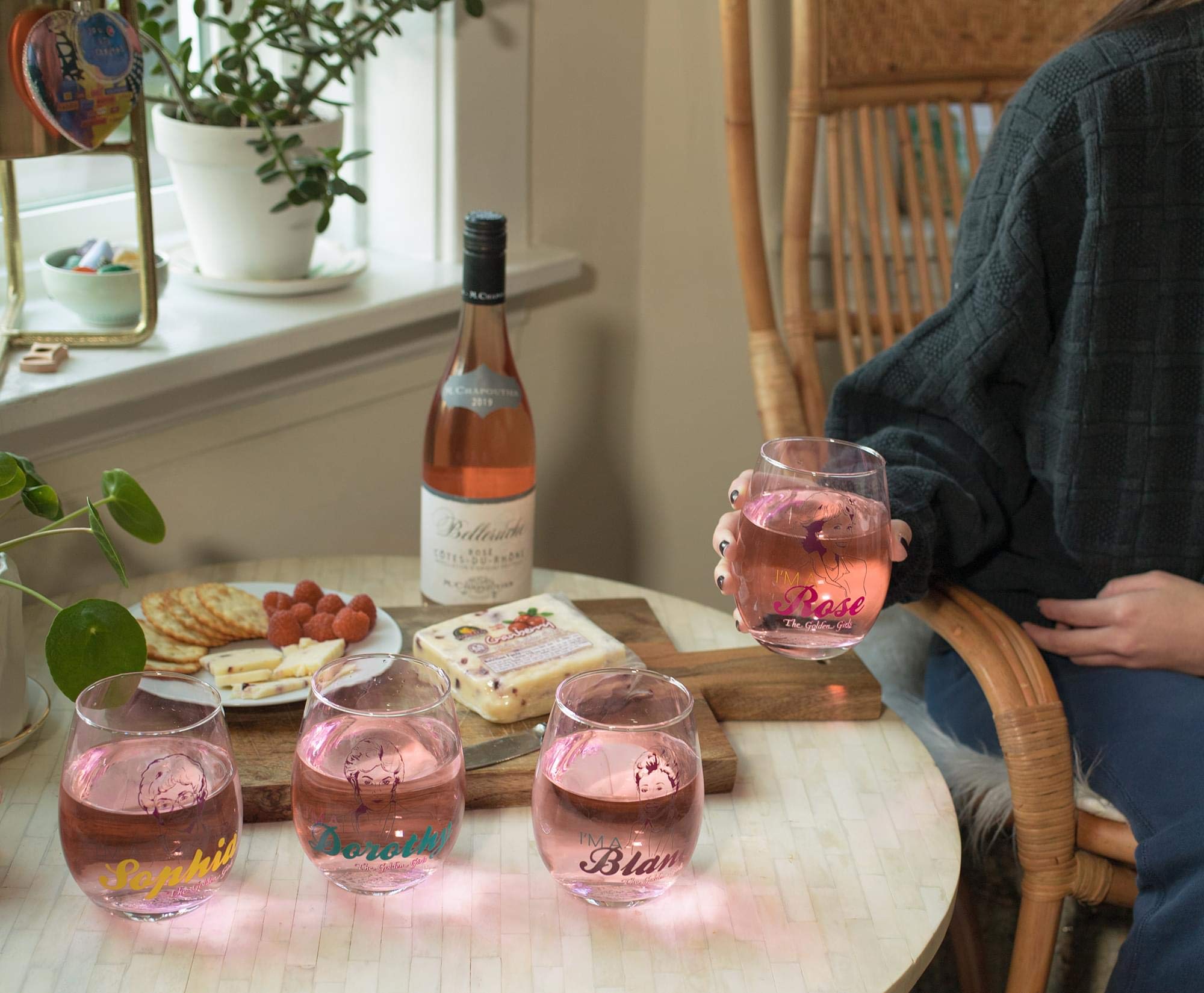 Foto 5 pulgar | Set De Copas De Vino Sin Tallo Silver Buffalo The Golden Girls X4 - Venta Internacional.