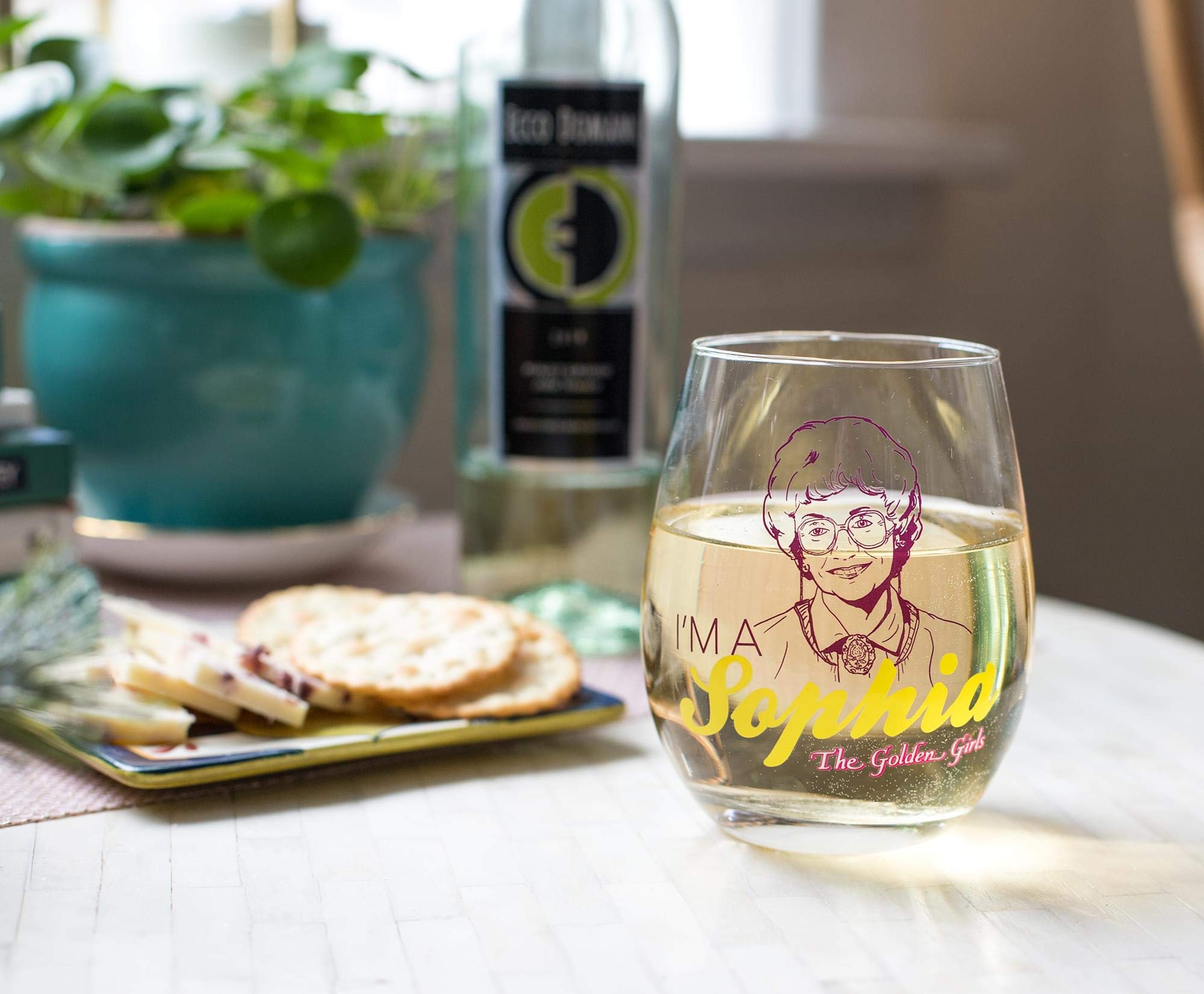 Foto 6 pulgar | Set De Copas De Vino Sin Tallo Silver Buffalo The Golden Girls X4 - Venta Internacional.