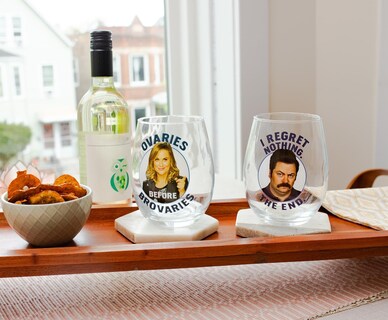 Foto 4 | Set De Copas De Vino Silver Buffalo Parks And Recreation, 600 Ml - Venta Internacional.