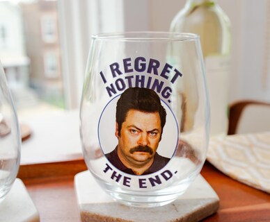 Foto 5 | Set De Copas De Vino Silver Buffalo Parks And Recreation, 600 Ml - Venta Internacional.