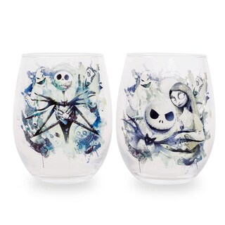Foto 1 | Set De Copas De Vino Sin Tallo Silver Buffalo Disney Nightmare - Venta Internacional.