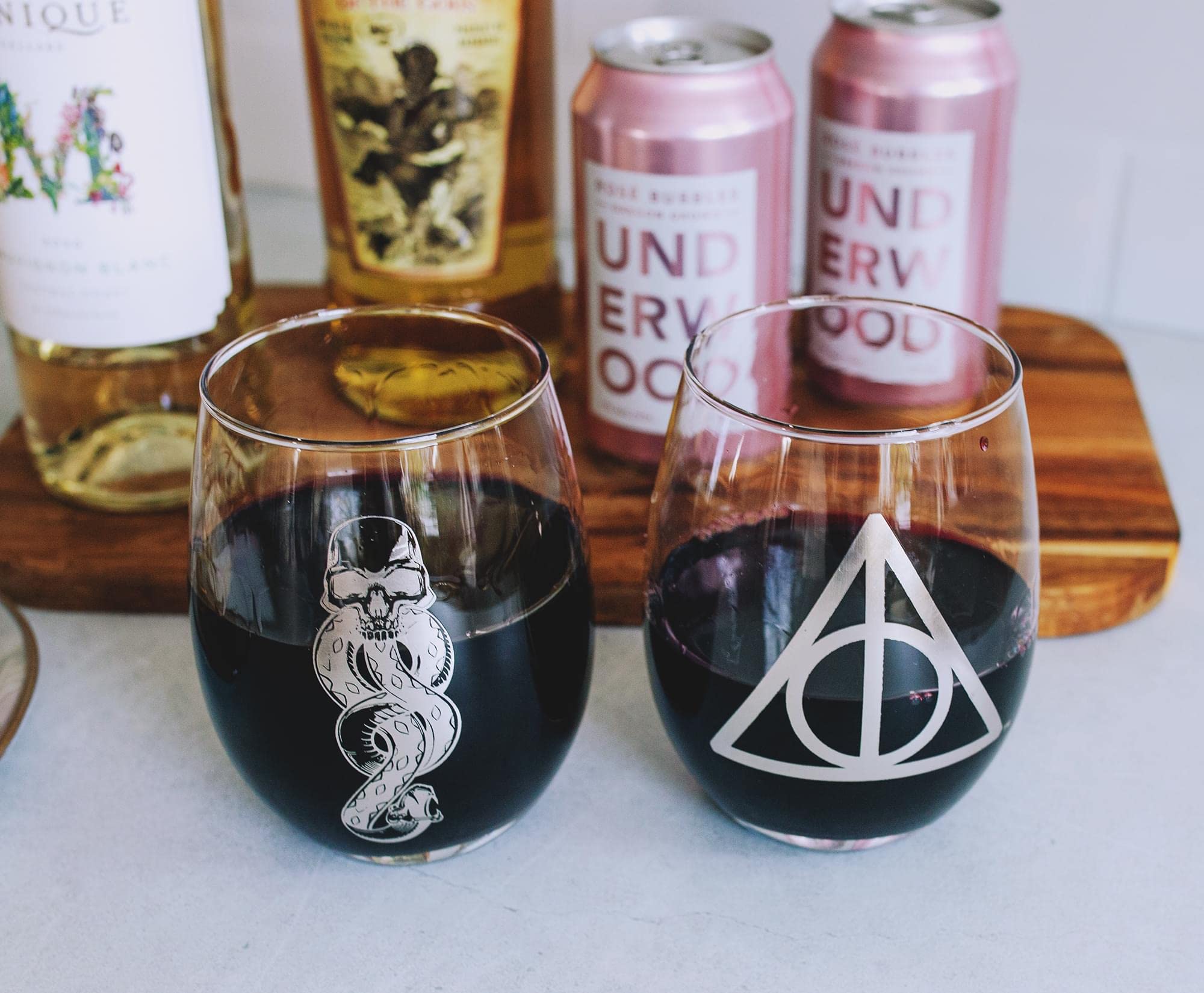 Foto 7 pulgar | Copas De Vino Plateadas Con Iconos De Harry Potter De Buffalo, 600 Ml, Paquete De 2 - Venta Internacional.
