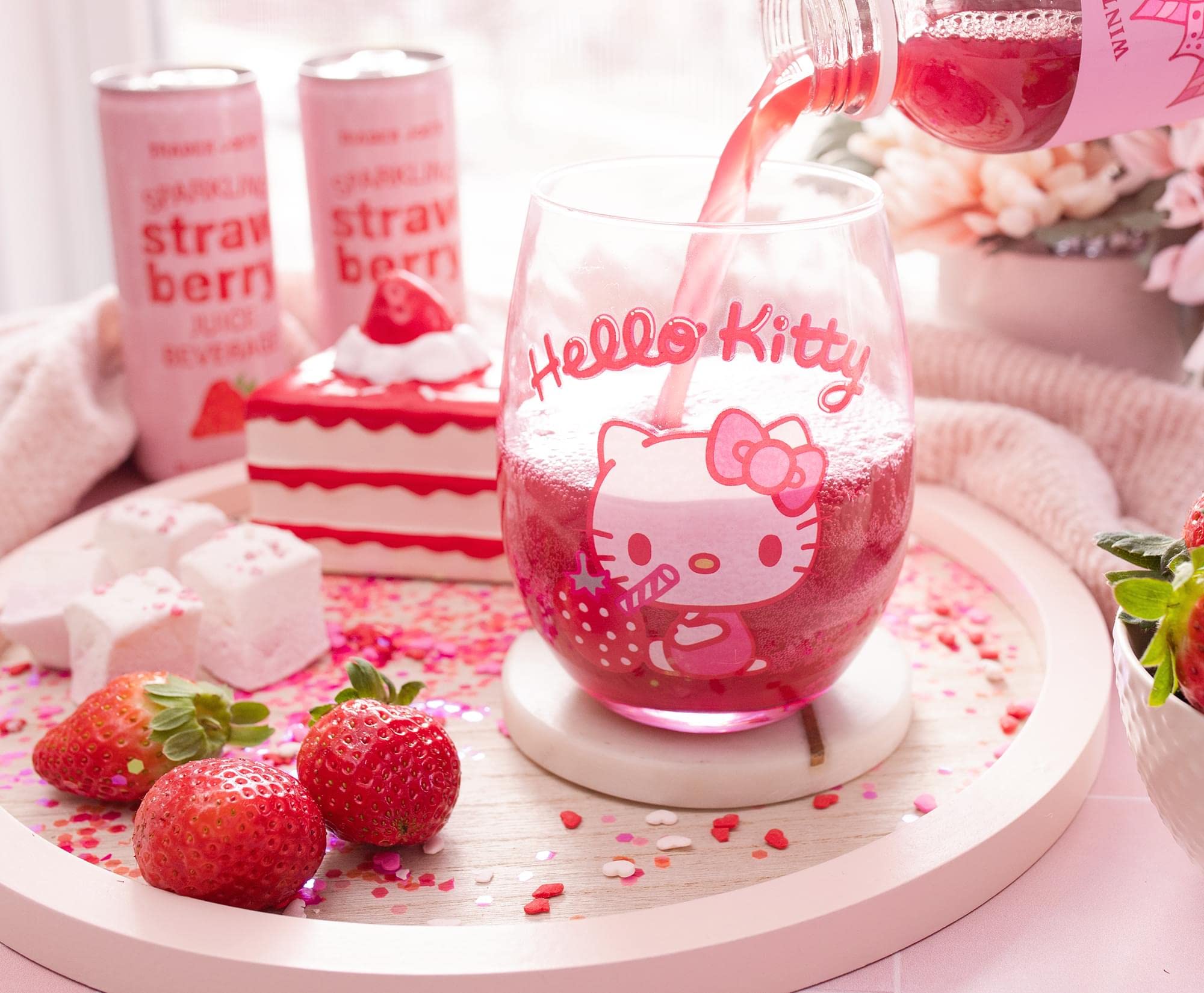 Foto 6 | Copa De Vino Sin Tallo Toynk Sanrio Hello Kitty - Venta Internacional.