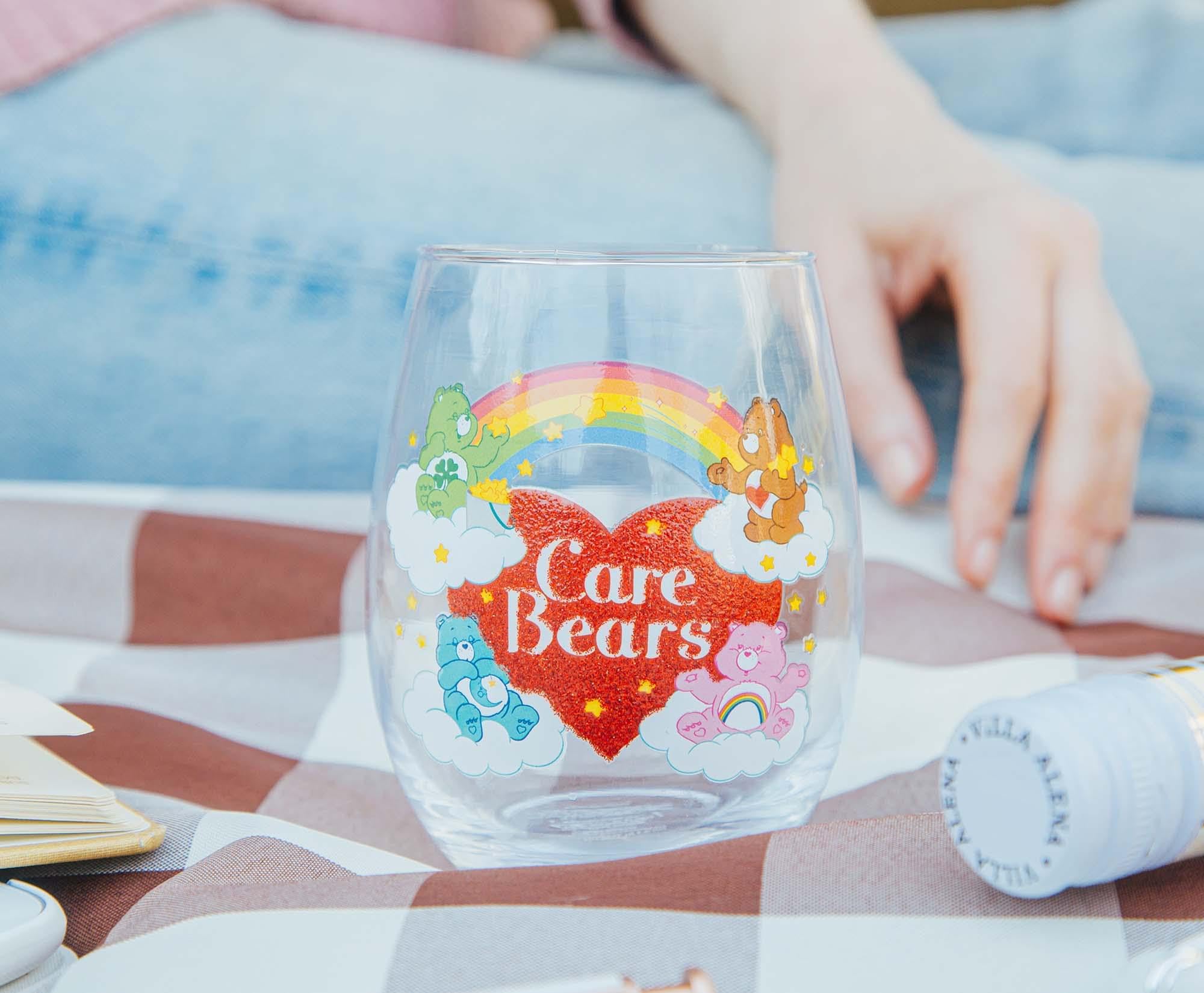 Foto 7 pulgar | Copa De Vino Silver Buffalo Care Bears Rainbow Heart 600 Ml - Venta Internacional.