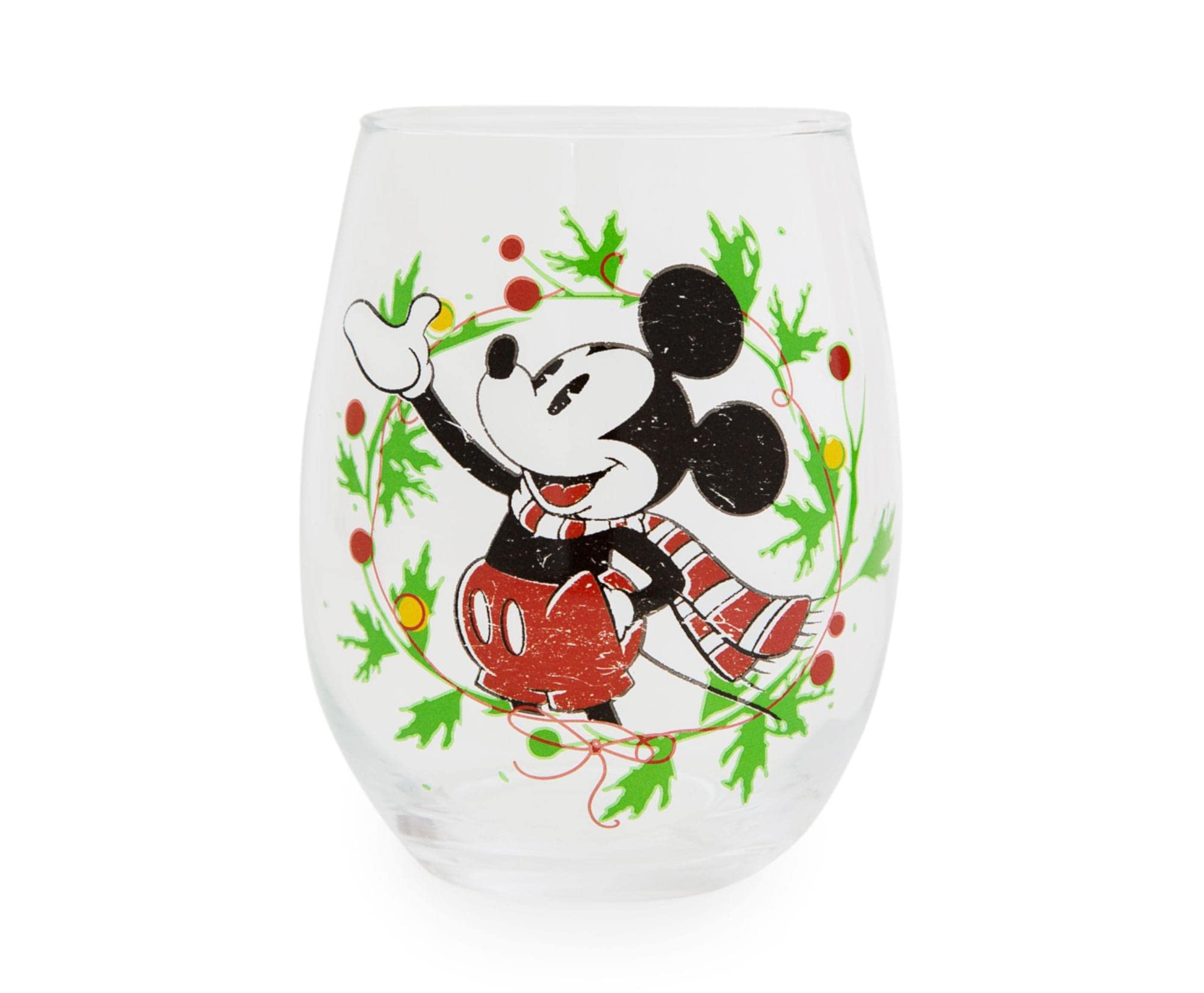 Foto 2 pulgar | Copa De Vino Sin Tallo Disney Mickey Mouse Christmas 600 Ml - Venta Internacional.