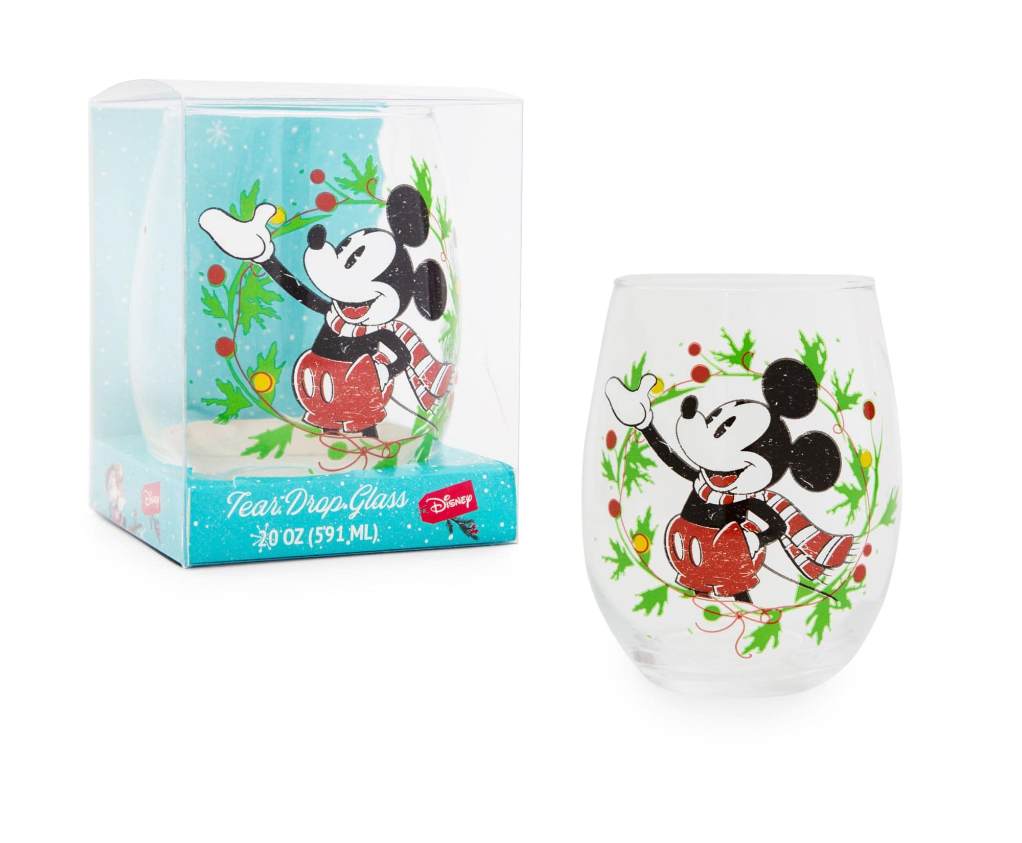 Foto 3 pulgar | Copa De Vino Sin Tallo Disney Mickey Mouse Christmas 600 Ml - Venta Internacional.