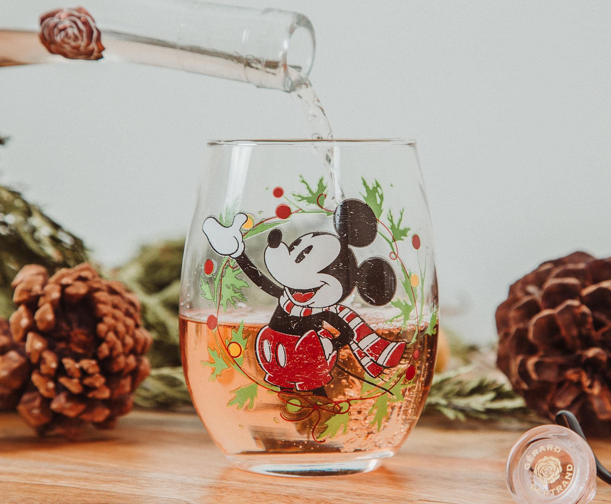Foto 4 | Copa De Vino Sin Tallo Disney Mickey Mouse Christmas 600 Ml - Venta Internacional.