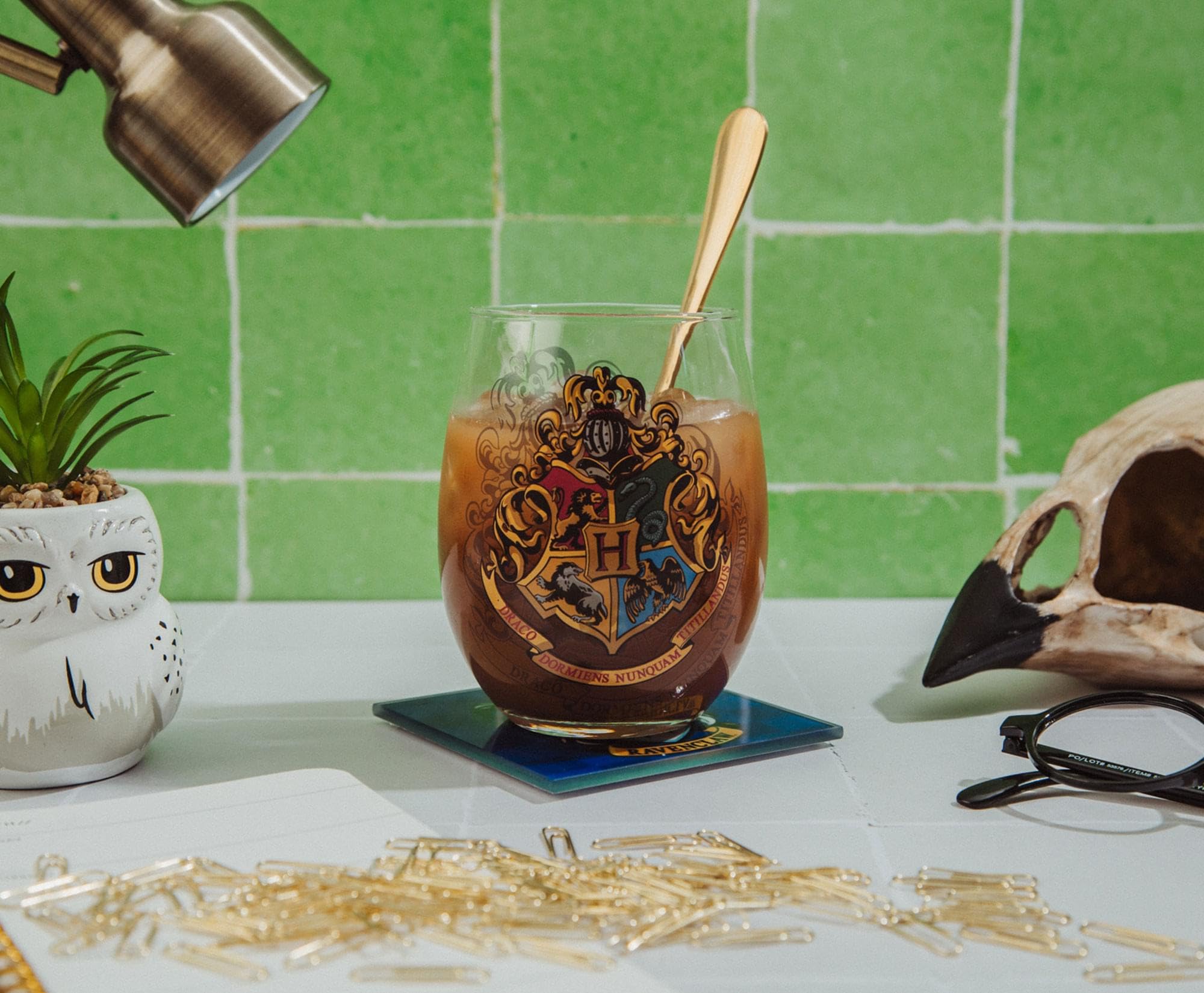 Foto 8 pulgar | Vaso Sin Tallo Plateado Buffalo Harry Potter Hogwarts, 600 Ml - Venta Internacional.