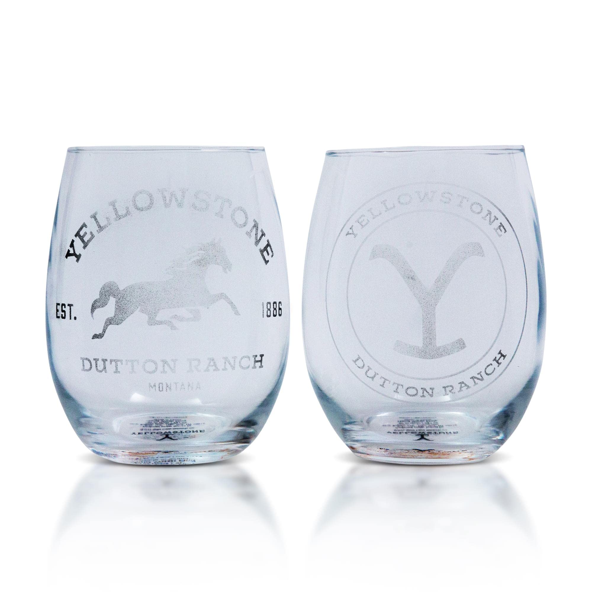 Foto 1 | Copas De Vino Sin Tallo Toynk Yellowstone Dutton Ranch 600 Ml - Venta Internacional.