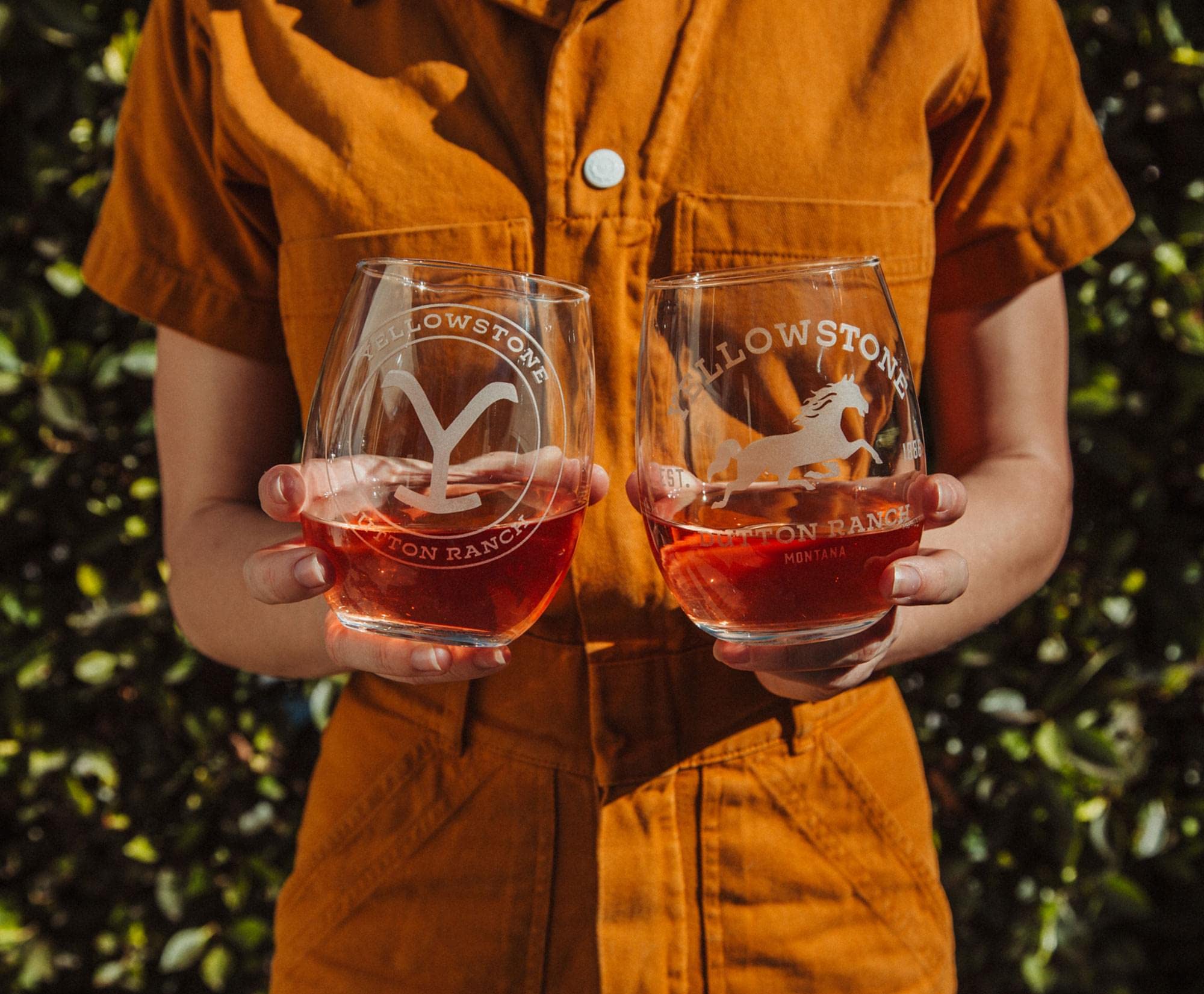 Foto 2 | Copas De Vino Sin Tallo Toynk Yellowstone Dutton Ranch 600 Ml - Venta Internacional.