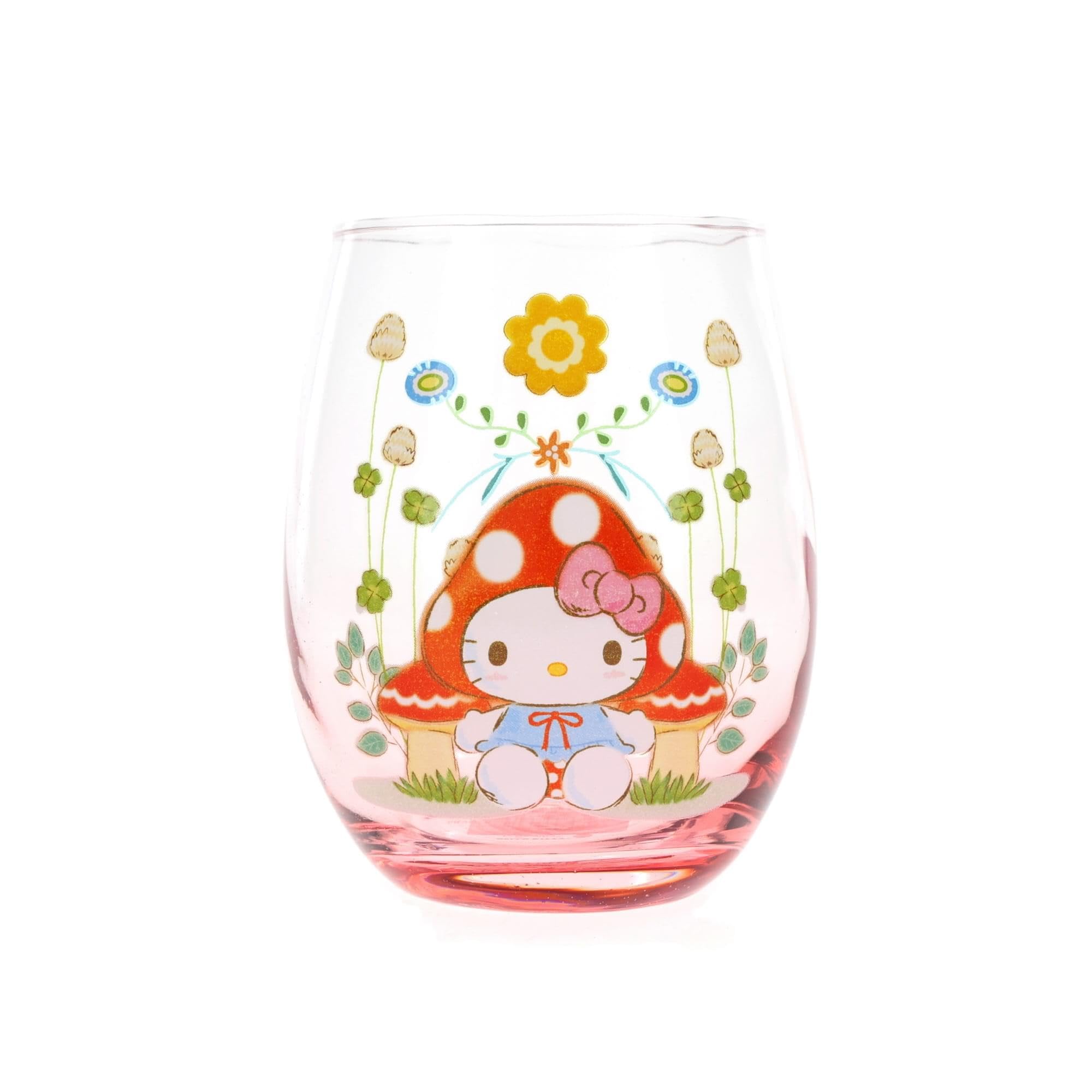 Foto 3 pulgar | Copa De Vino Silver Buffalo Sanrio Hello Kitty Mushroom 600 Ml - Venta Internacional.