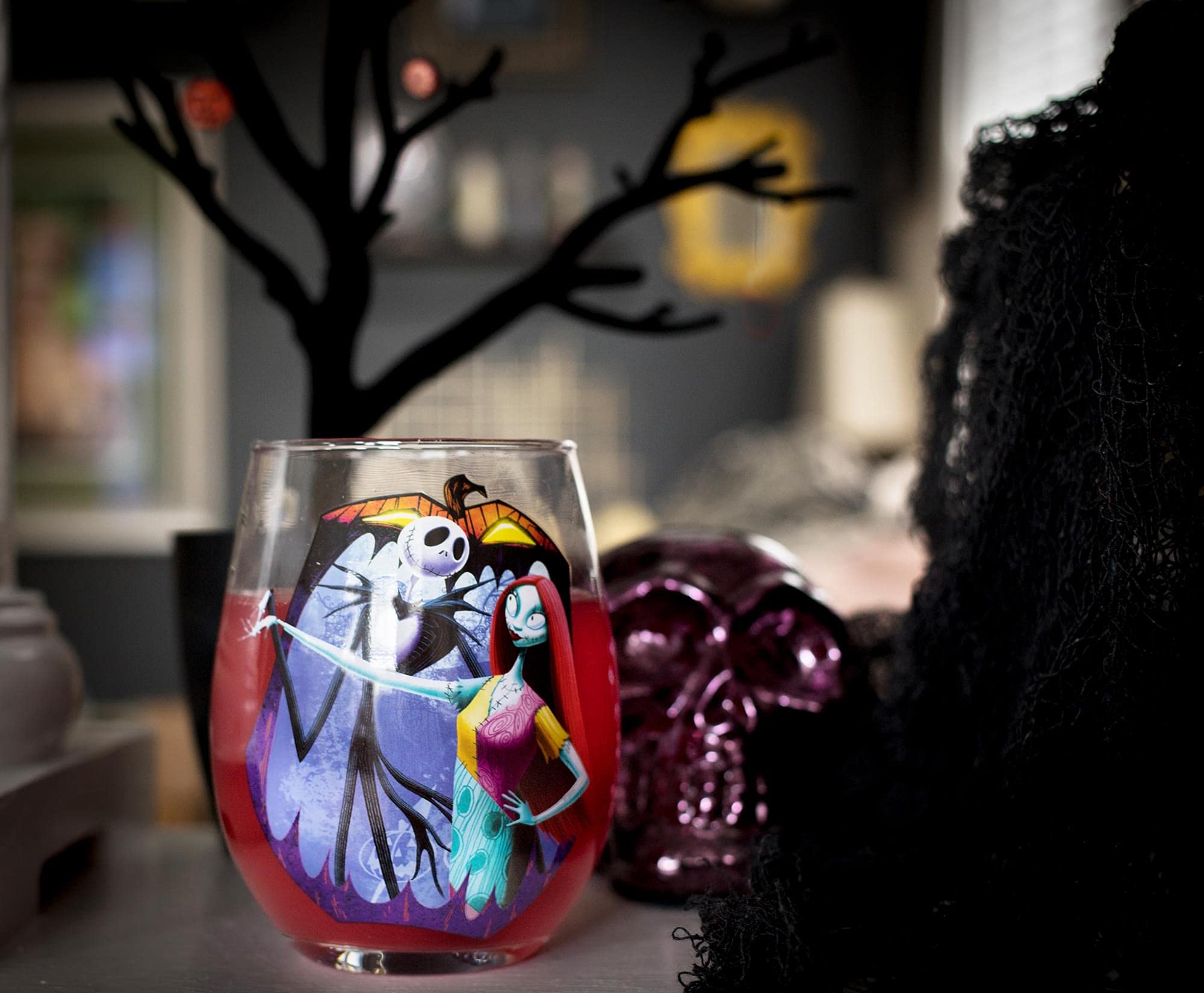 Foto 4 pulgar | Copa de Vino Sin Tallo Disney The Nightmare Before Christmas - Venta Internacional