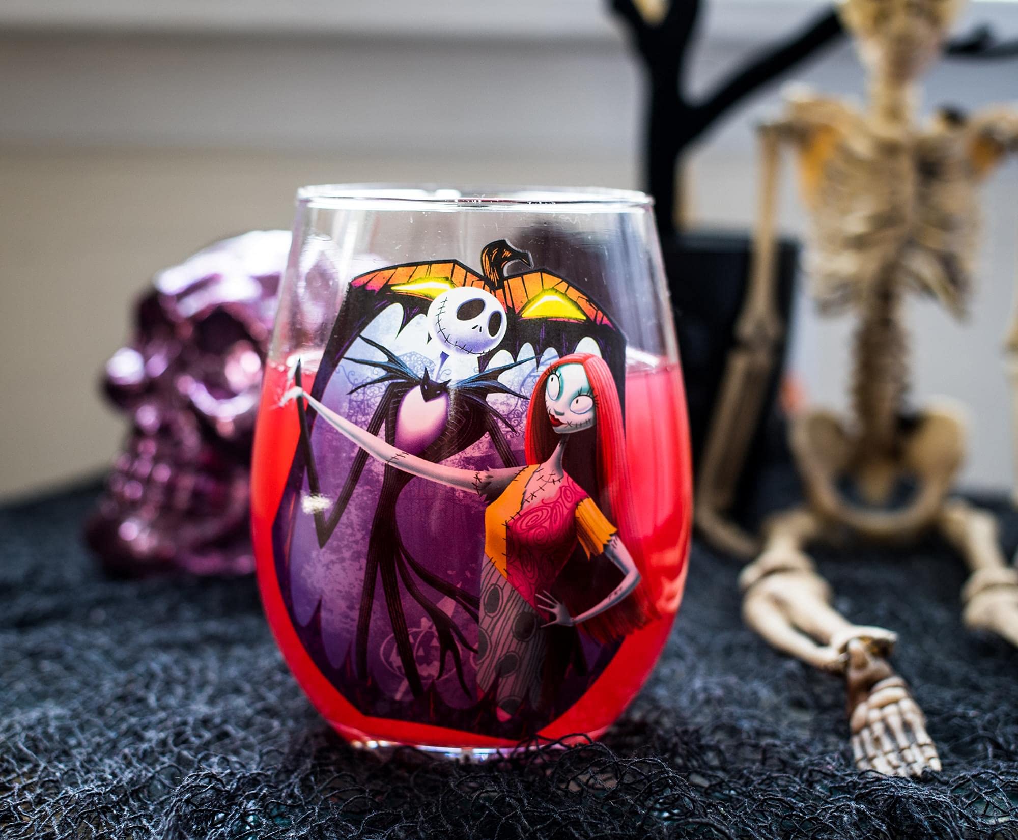 Foto 6 pulgar | Copa de Vino Sin Tallo Disney The Nightmare Before Christmas - Venta Internacional