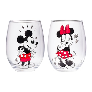 Foto 1 | Set De Vasos Sin Tallo Silver Buffalo Disney Mickey Minnie 600 Ml - Venta Internacional.