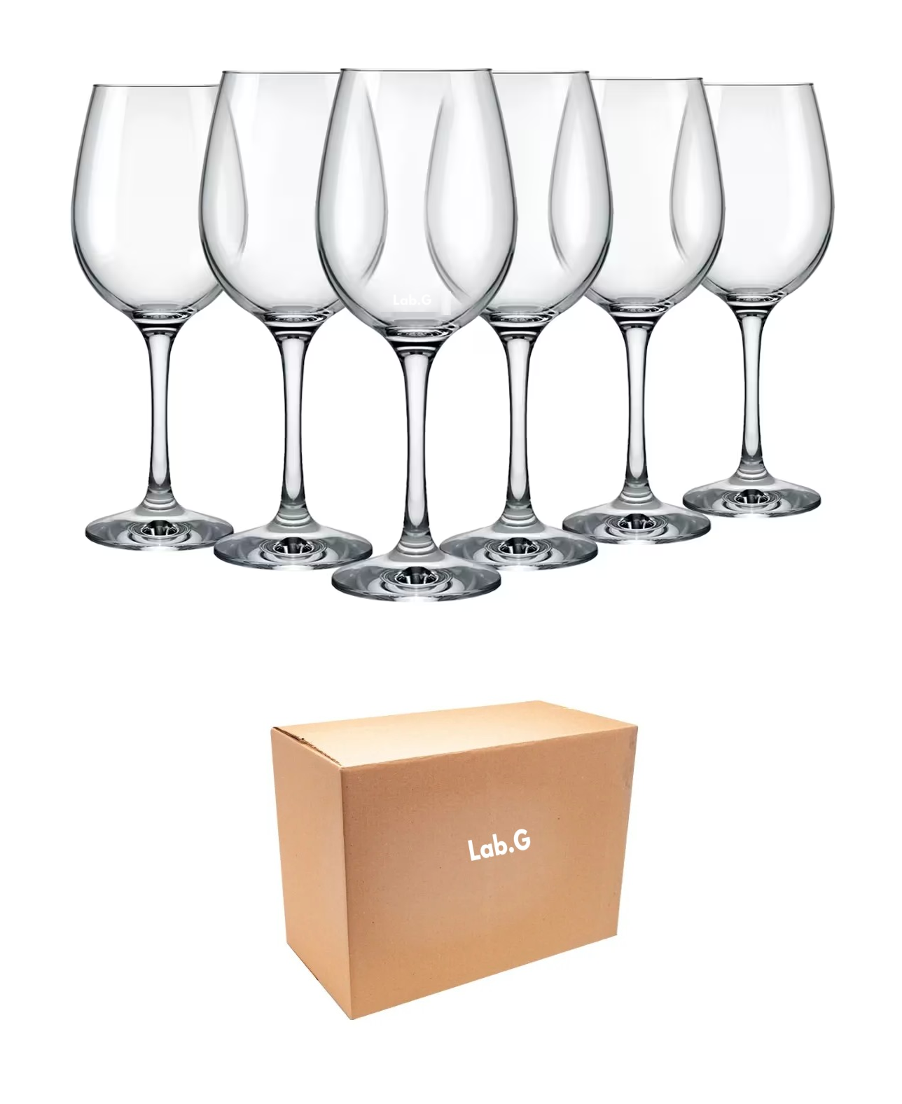 Foto 2 pulgar | Set 6 Piezas De Copas Para Vino Tinto Copón Vidrio 13 Oz 384 Ml