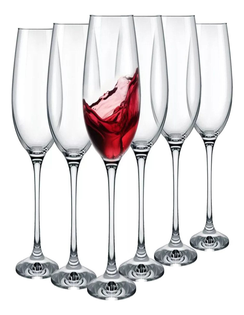Foto 4 pulgar | Copas De Vino 6pzas + Termo De Agua De Regalo Güish