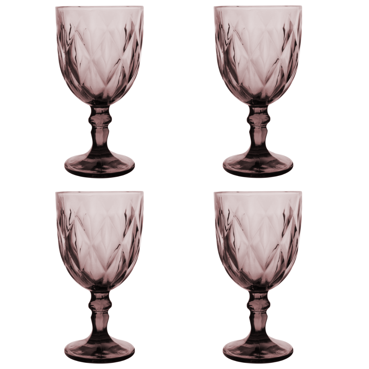 Copas de Vidrio Vino Vittori Púrpura 4 Piezas