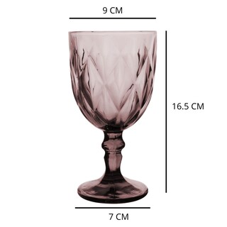 Foto 2 | Copas de Vidrio Vino Vittori Púrpura 4 Piezas