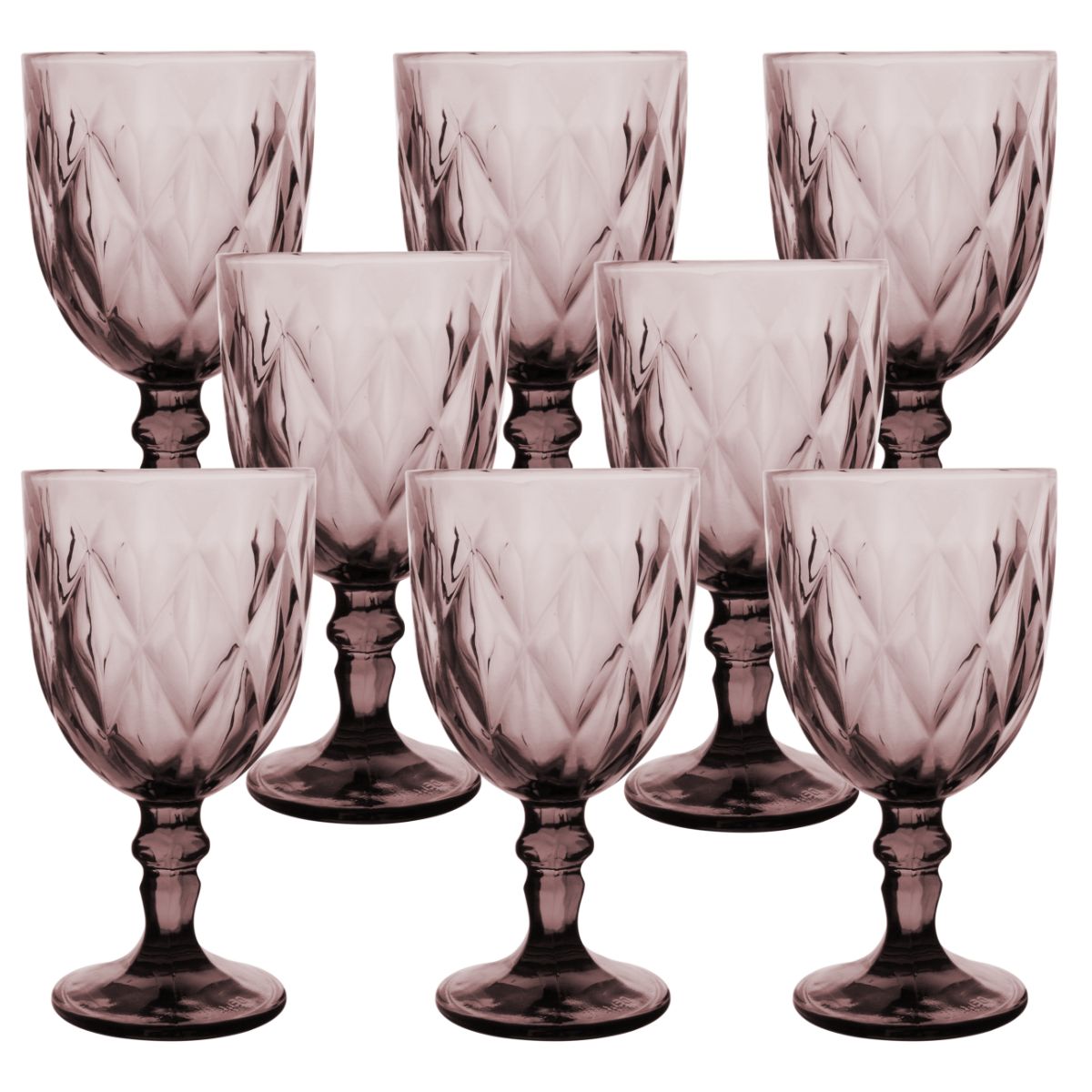 Copas de Vidrio Vino Vittori Púrpura 8 Piezas