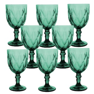 Foto 1 | Copas de Vidrio Vino Vittori Verdes 8 Piezas