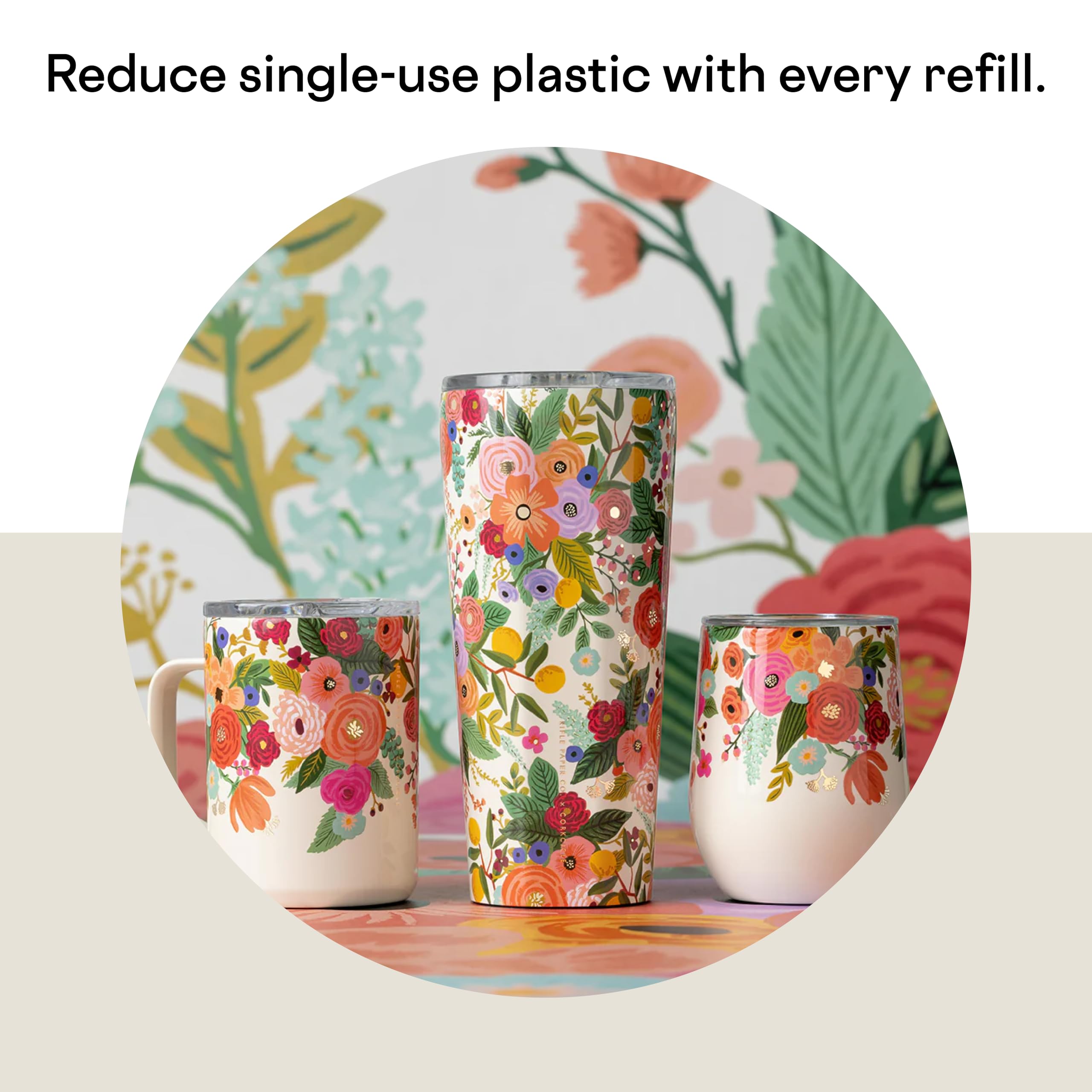 Foto 6 pulgar | Vaso Para Vino Corkcicle X Rifle Paper Co. Garden Party, 350 Ml - Venta Internacional.