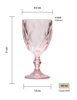 Foto 4 | Juego 6 Copas De Vino 325m + Gratis Termo Güish De Regalo