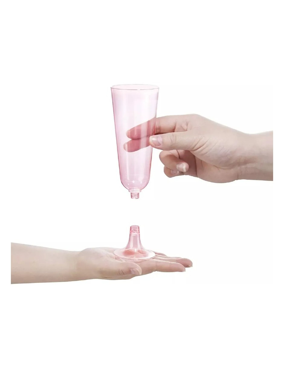 Foto 6 pulgar | Copas Desechables 50 Piezas Rosa +  Gratis Termo Güish De Regalo