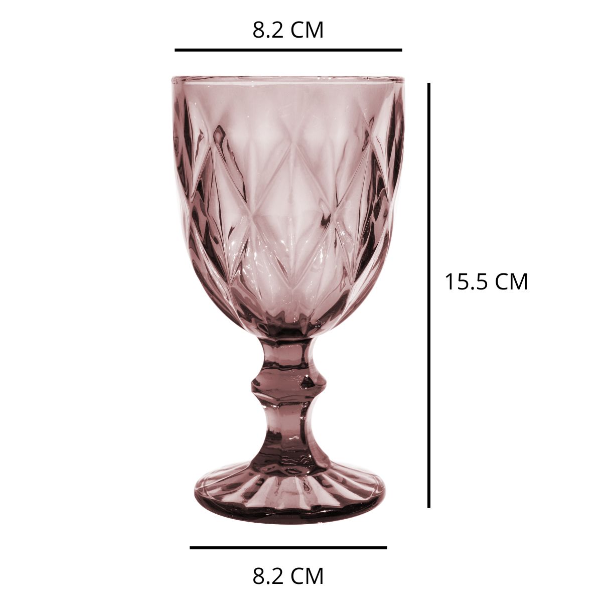 Foto 4 pulgar | Copas De Vidrio Vittori Purpura Cristal 24 Piezas 245 Ml