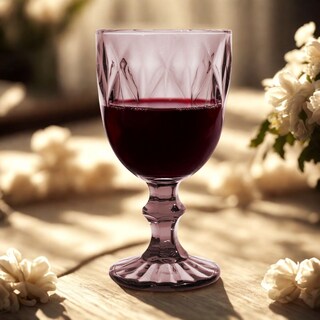 Foto 4 | Copas De Vidrio Vittori Purpura Cristal 24 Piezas 245 Ml