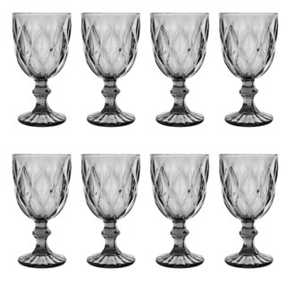 Foto 1 | Copas De Vidrio Vittori Humo Cristal 8 Piezas 245 Ml