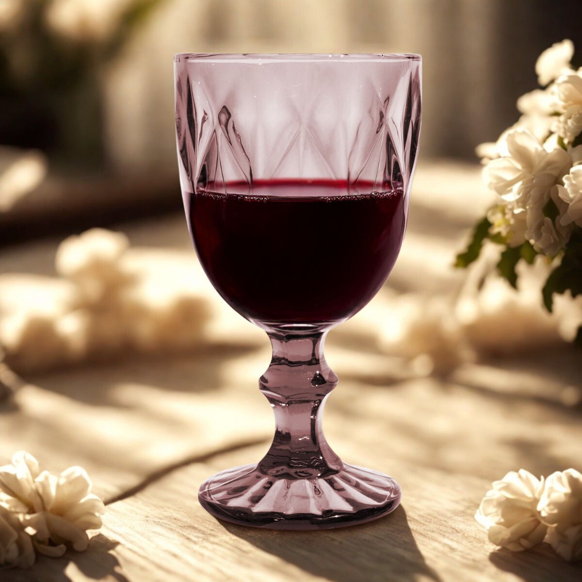 Foto 5 pulgar | Copas De Vidrio Vittori Purpura Cristal 8 Piezas 245 Ml