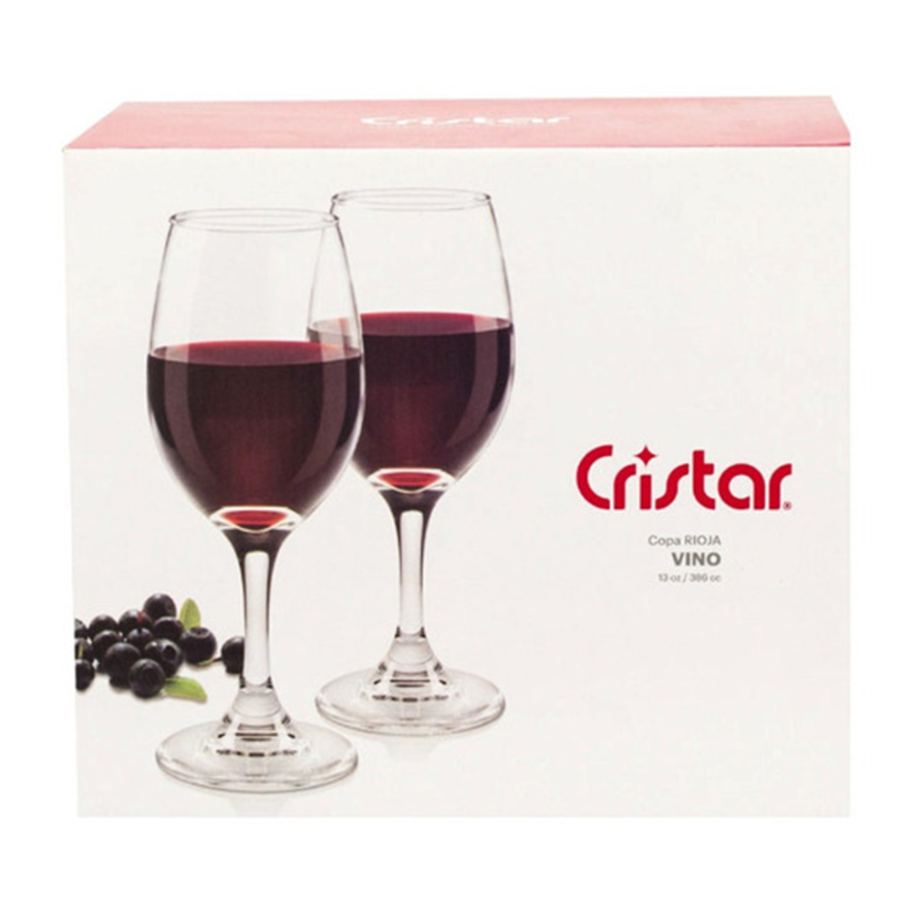 Foto 9 pulgar | 6 Copas Para Vino De Vidrio 318 Ml Cristar
