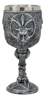 Foto 1 | Copa De Vino Pacific Giftware Baphomet Satanic Cult Resina 180 Ml - Venta Internacional.