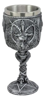 Foto 3 | Copa De Vino Pacific Giftware Baphomet Satanic Cult Resina 180 Ml - Venta Internacional.