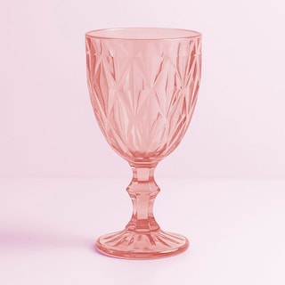 Foto 6 | Juego De 6 Copas De Vidrio 240 ml, Copas Coloridas Para Agua, Vino O Cócteles (Rosa) Bluelander