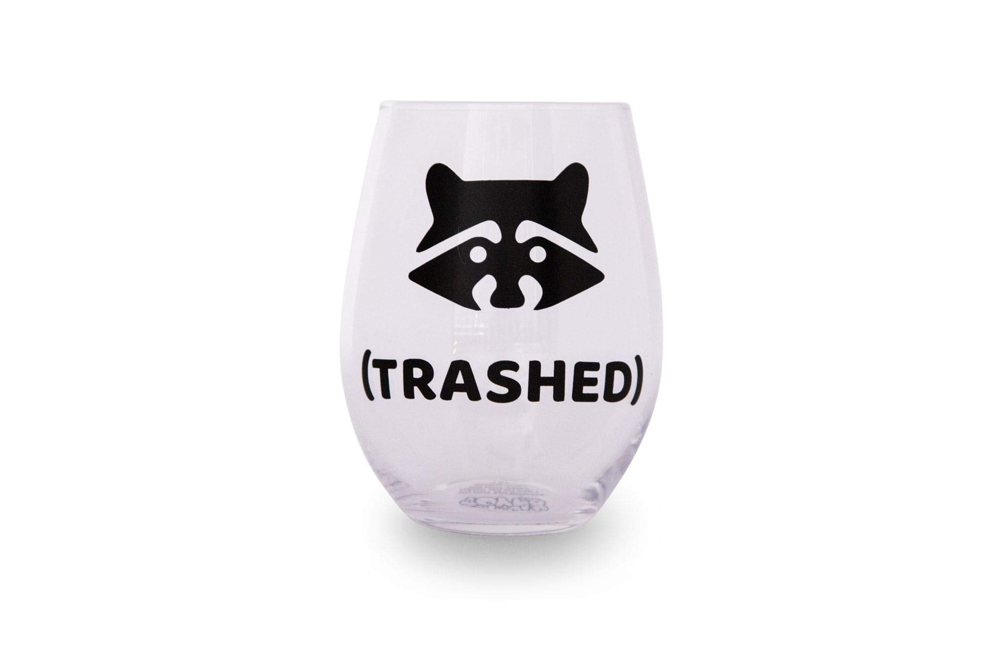 Foto 3 pulgar | Copa De Vino Toynk Raccoon Trashed Funny Novelty 600 Ml - Venta Internacional.