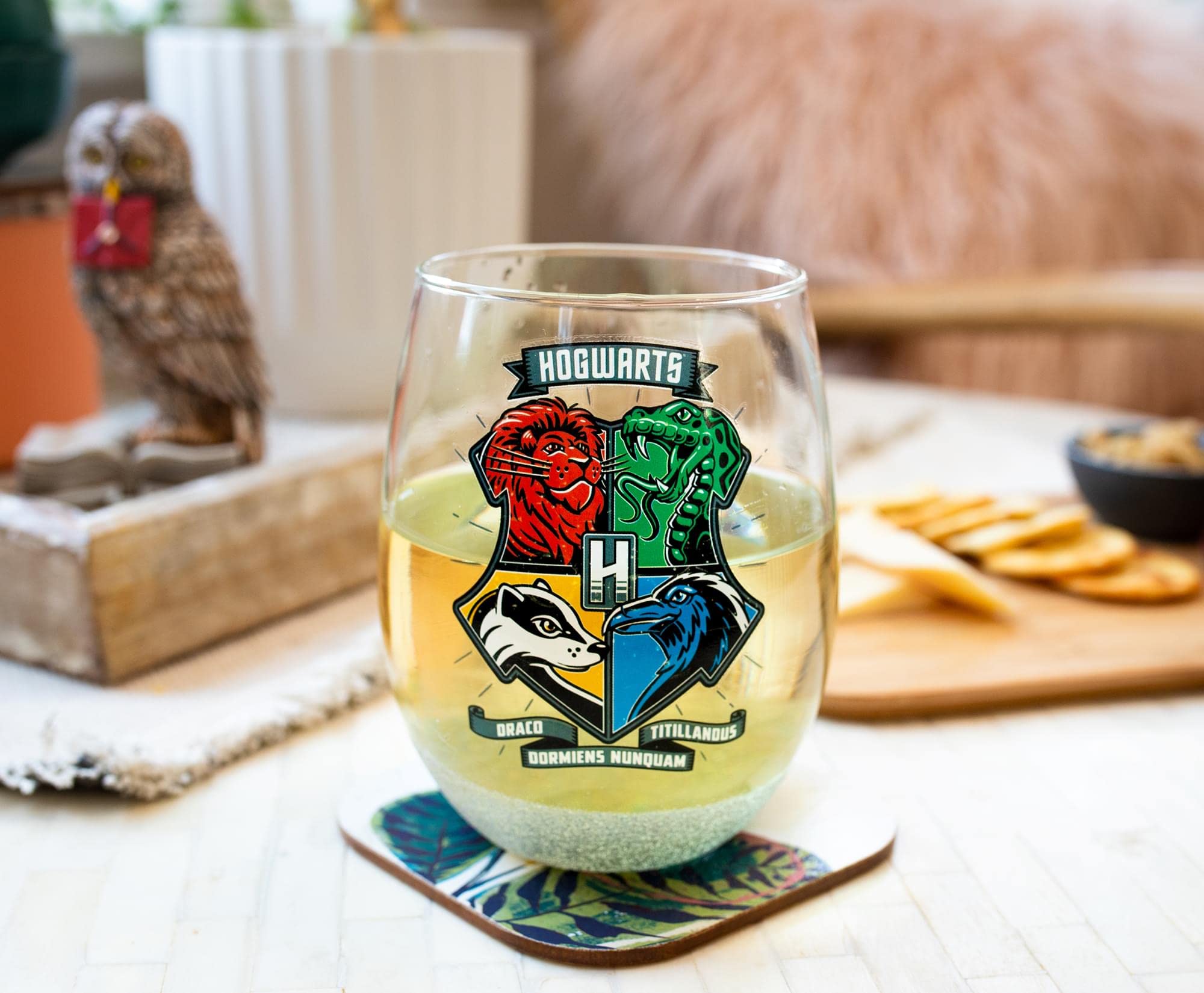 Foto 6 pulgar | Copa De Vino Silver Buffalo Harry Potter Hogwarts 590ml - Venta Internacional.