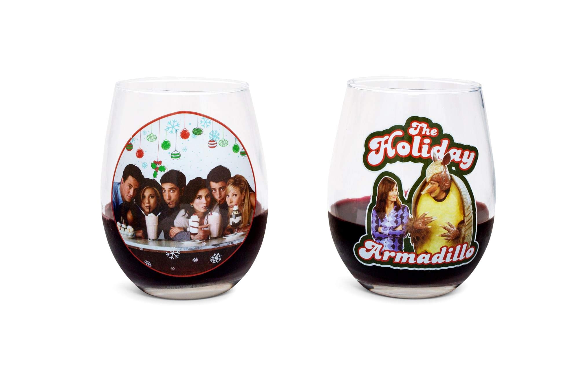 Foto 4 pulgar | Copa De Vino Sin Tallo Plateada Buffalo Friends Tv Show  Paquete De 2 - Venta Internacional.