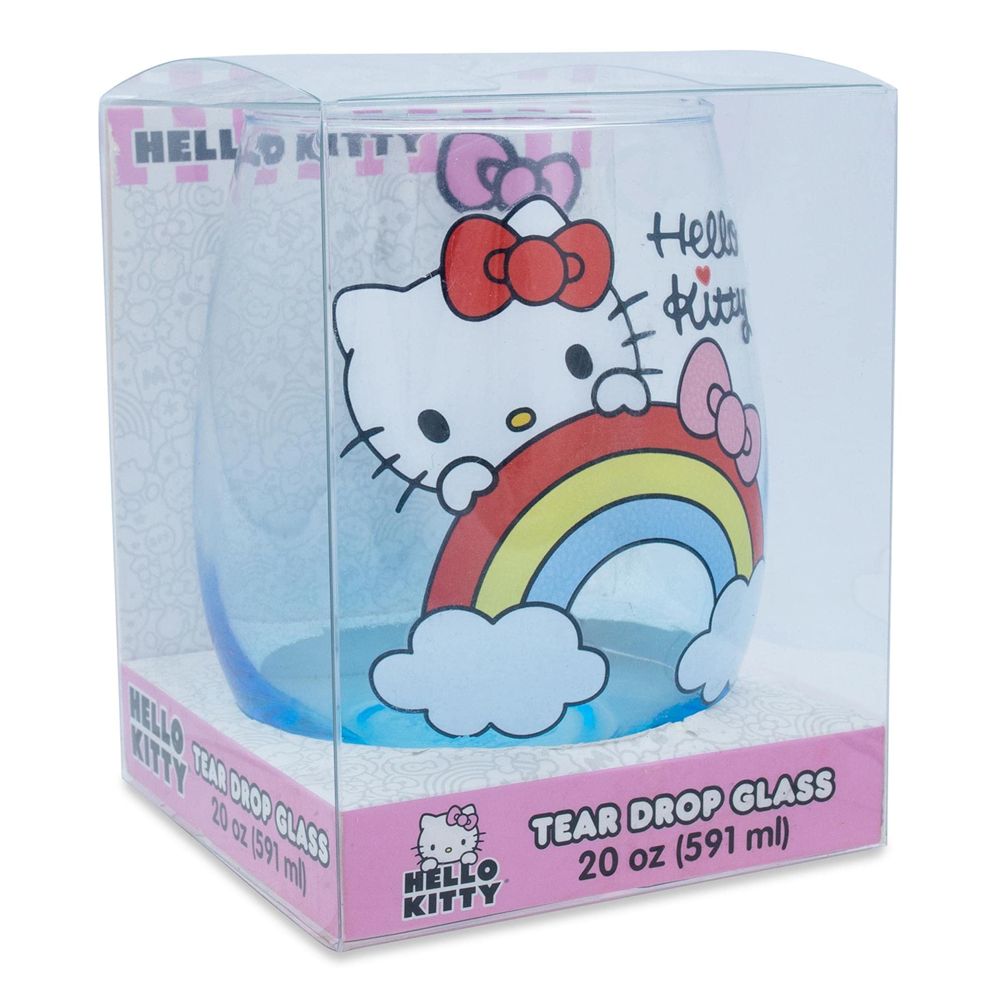 Foto 4 pulgar | Copa De Vino Sin Tallo Toynk Sanrio Hello Kitty Rainbow 600 Ml - Venta Internacional.