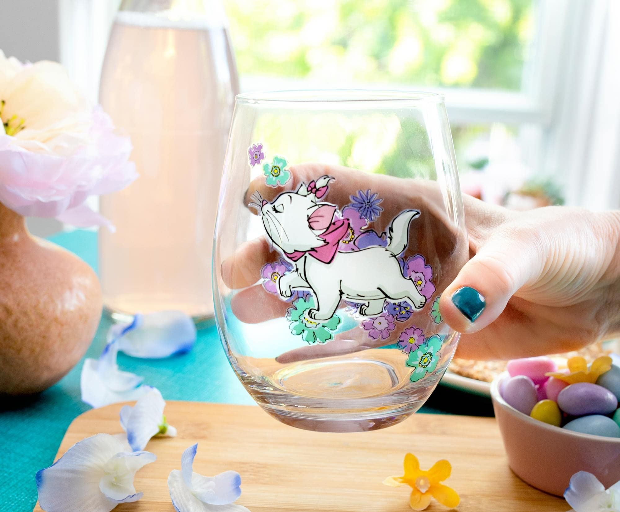 Foto 5 pulgar | Copa De Vino Sin Tallo Disney The Aristocats Marie 600 Ml - Venta Internacional.