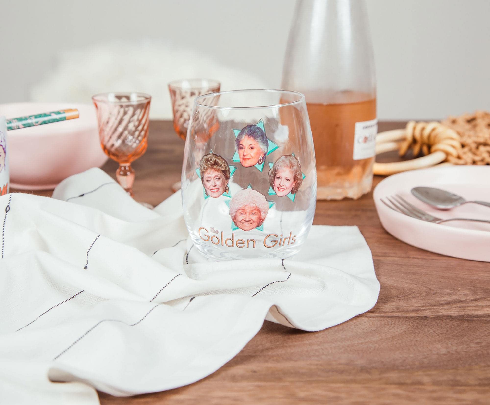Foto 3 pulgar | Copa De Vino Silver Buffalo The Golden Girls Stars 600 Ml - Venta Internacional.