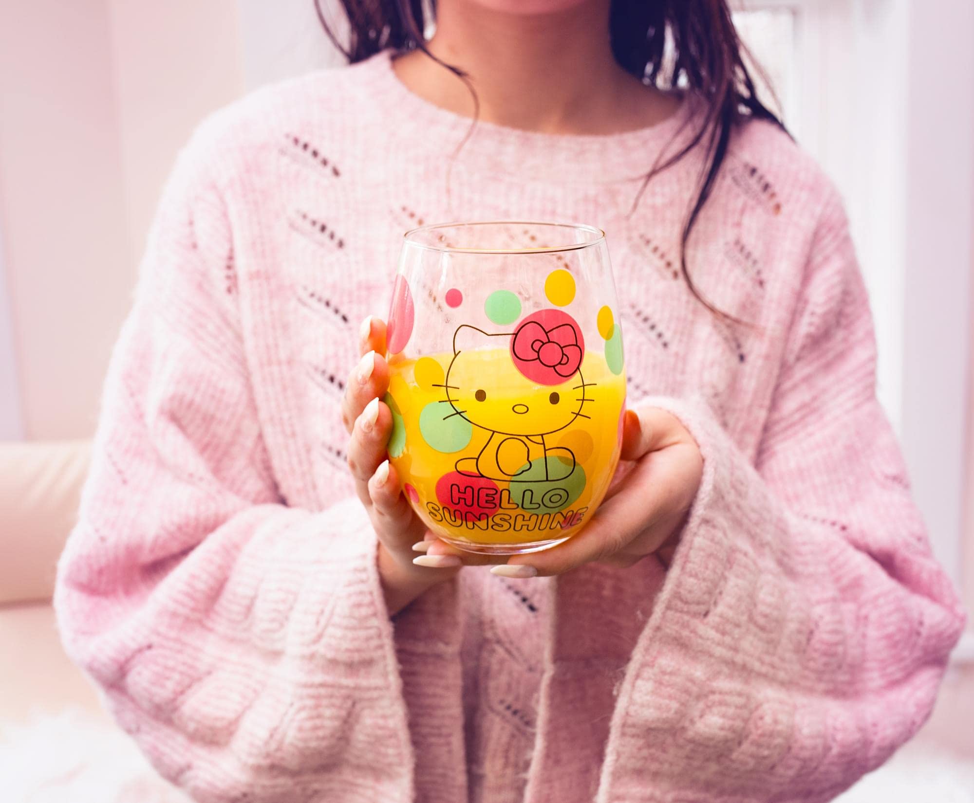 Foto 6 | Copa De Vino Silver Buffalo Sanrio Hello Kitty 600ml - Venta Internacional.